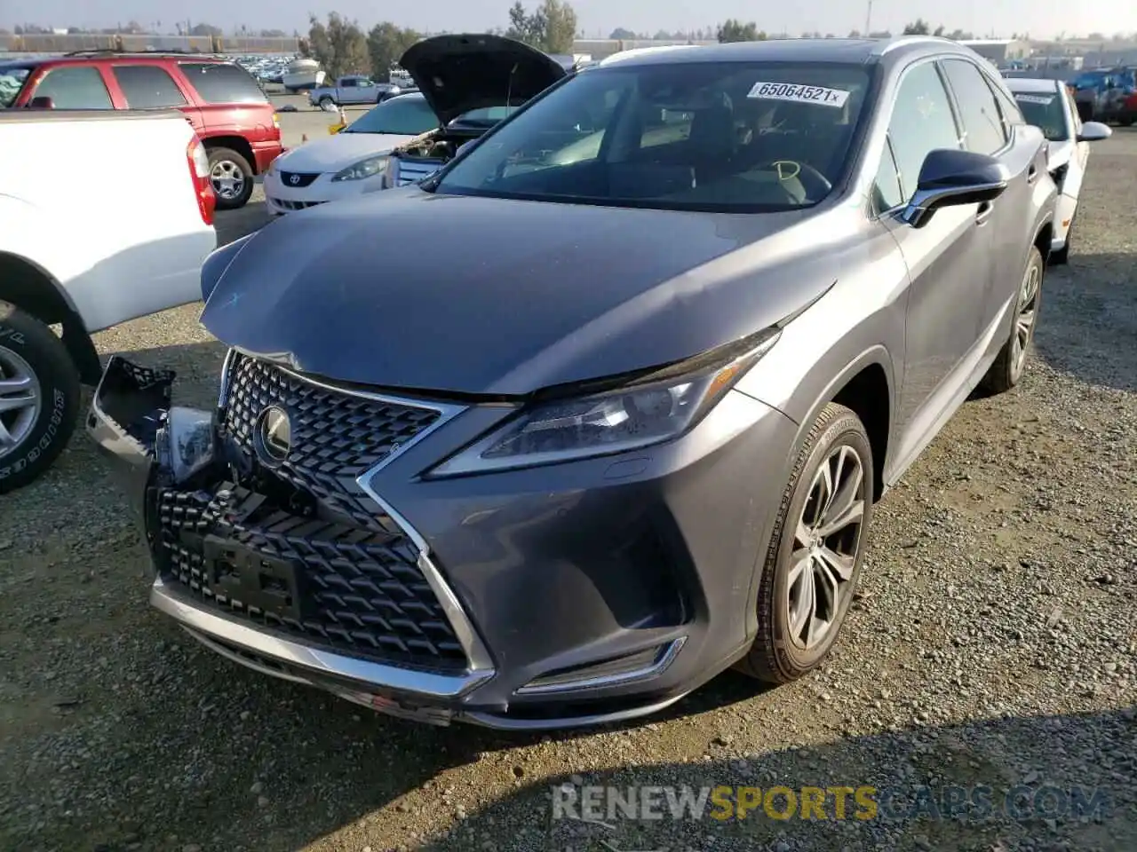 2 Photograph of a damaged car 2T2HZMDAXMC284053 LEXUS RX350 2021