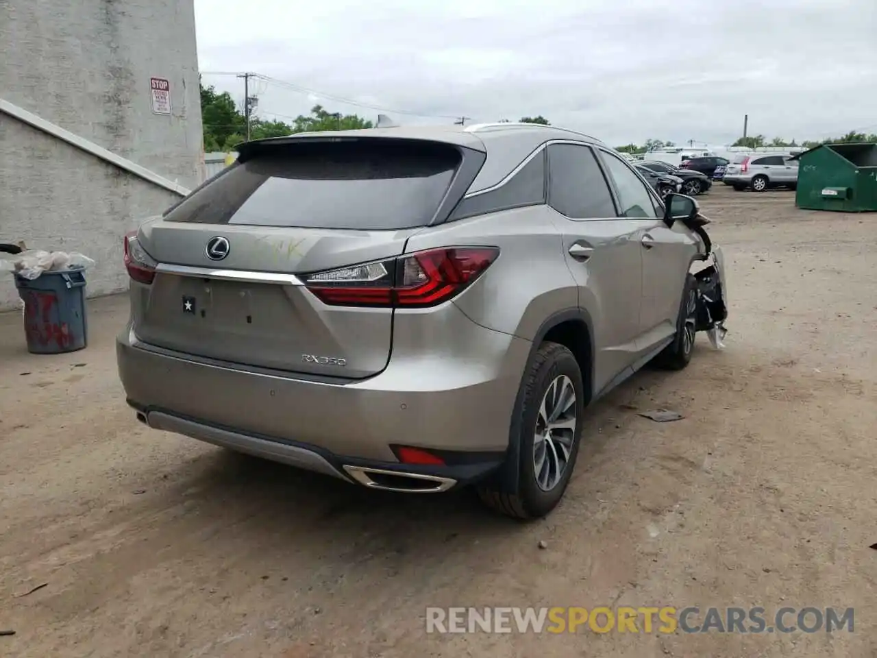 4 Фотография поврежденного автомобиля 2T2HZMDAXMC293884 LEXUS RX350 2021