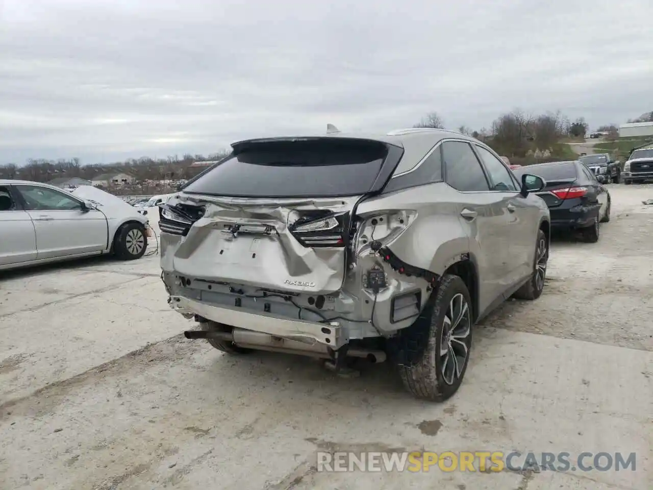 4 Photograph of a damaged car 2T2HZMDAXMC307573 LEXUS RX350 2021