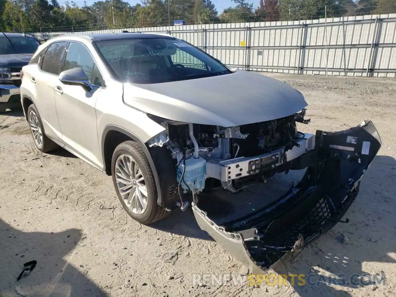 1 Photograph of a damaged car 2T2JZMAA0MC209996 LEXUS RX350 2021