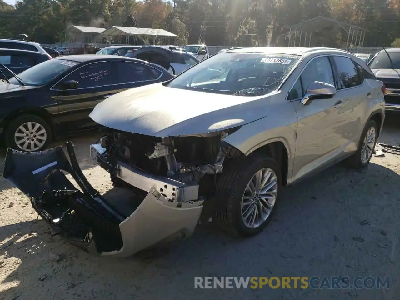 2 Photograph of a damaged car 2T2JZMAA0MC209996 LEXUS RX350 2021