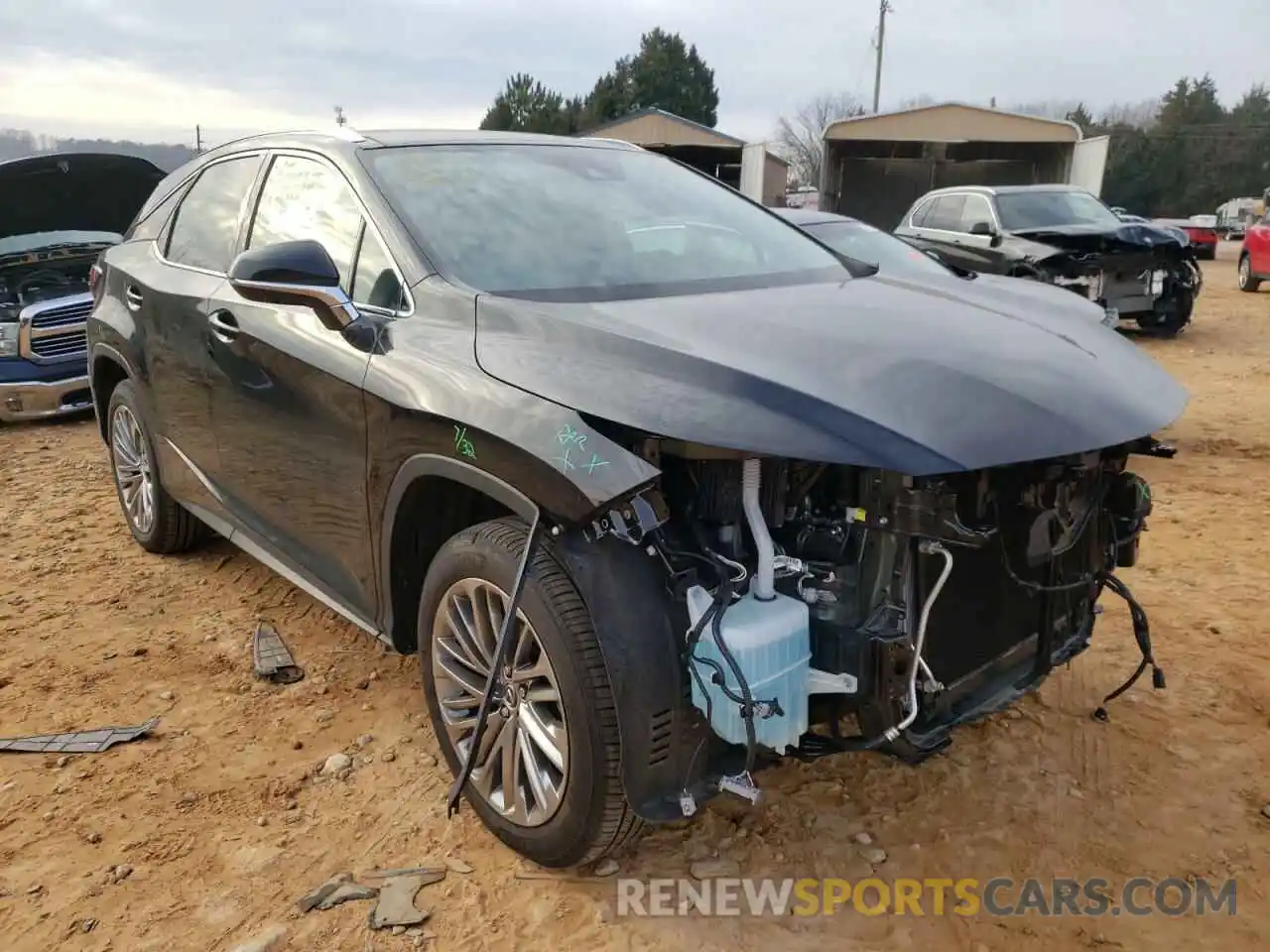 1 Photograph of a damaged car 2T2JZMAA0MC217113 LEXUS RX350 2021