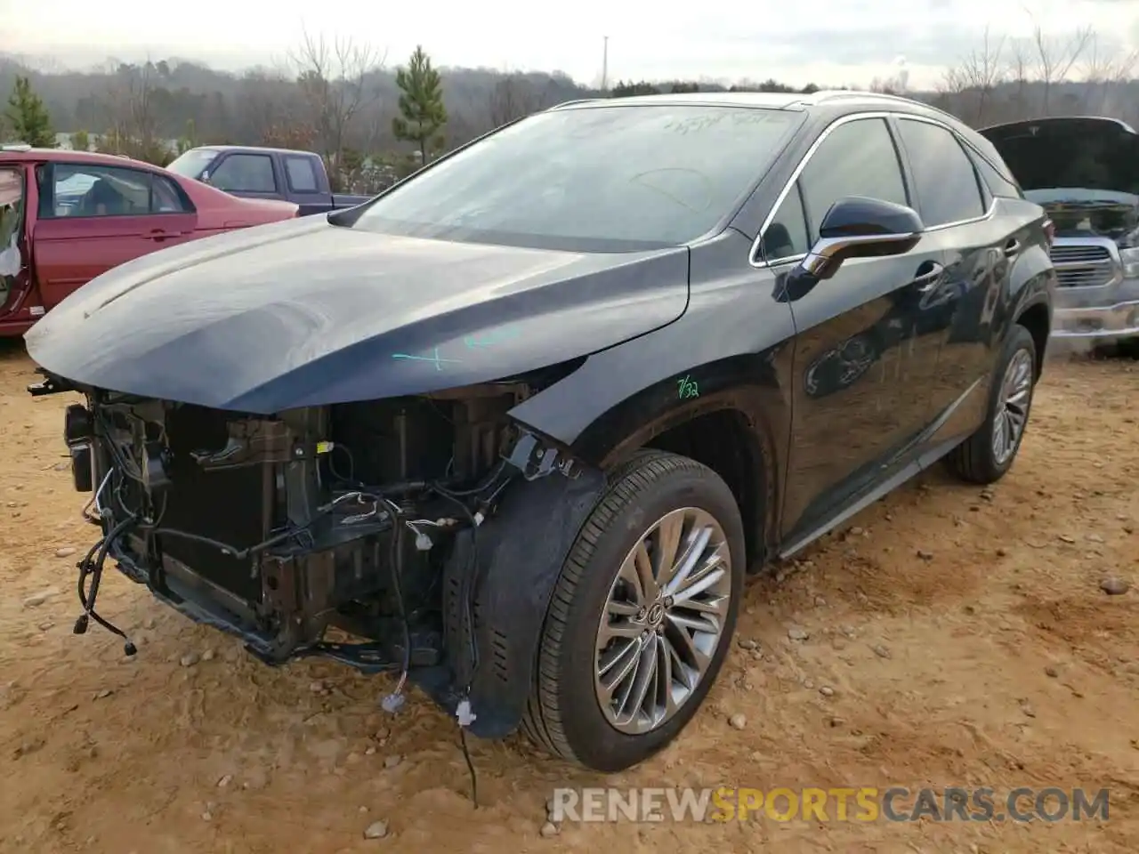 2 Photograph of a damaged car 2T2JZMAA0MC217113 LEXUS RX350 2021