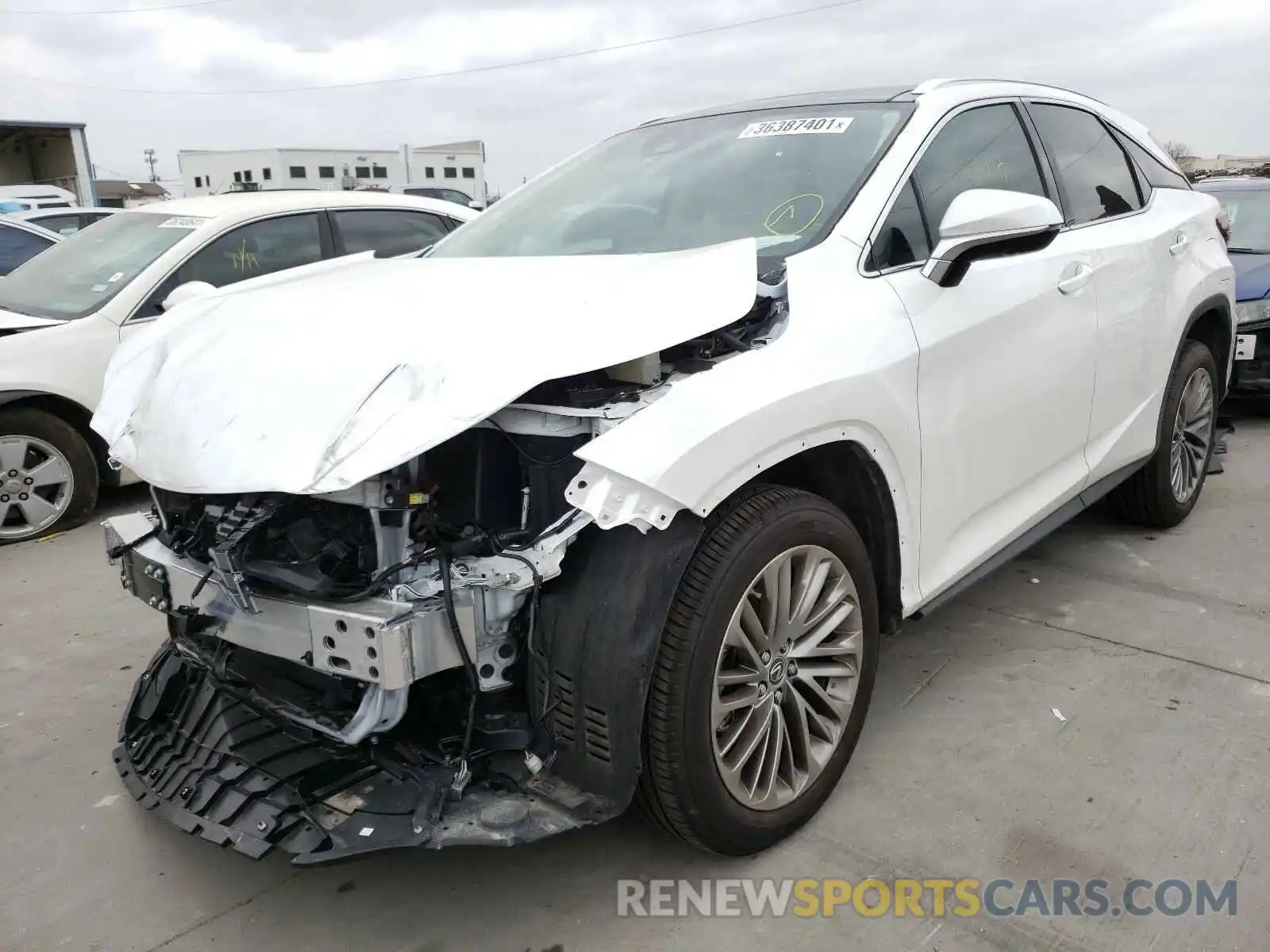 2 Photograph of a damaged car 2T2JZMAA3MC188254 LEXUS RX350 2021