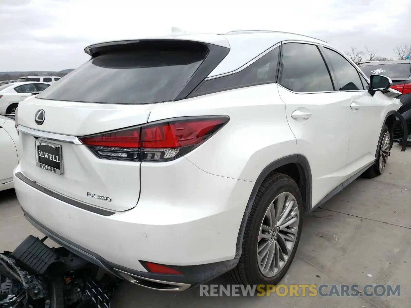 4 Фотография поврежденного автомобиля 2T2JZMAA3MC188254 LEXUS RX350 2021