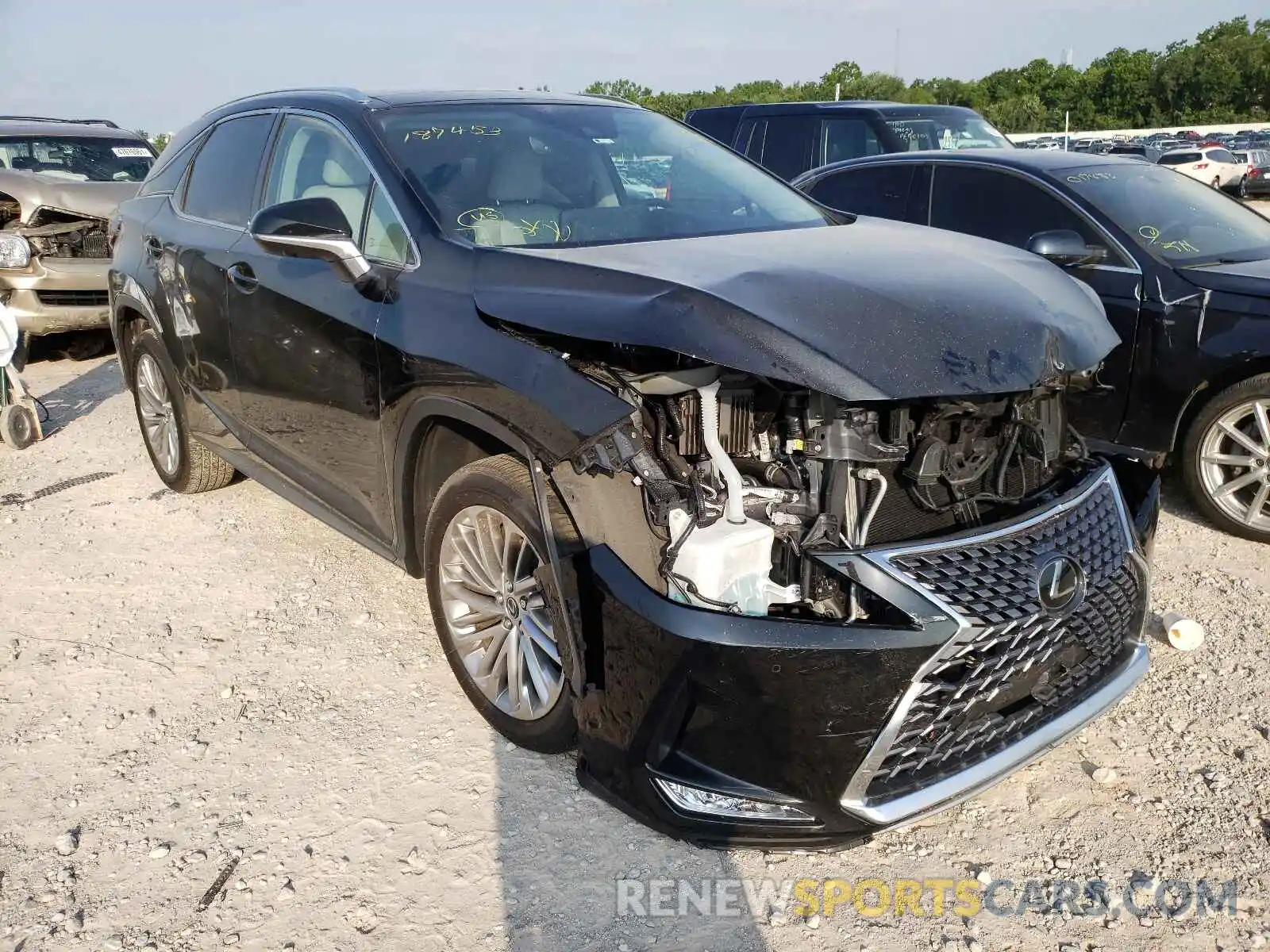 1 Photograph of a damaged car 2T2JZMAA4MC187453 LEXUS RX350 2021