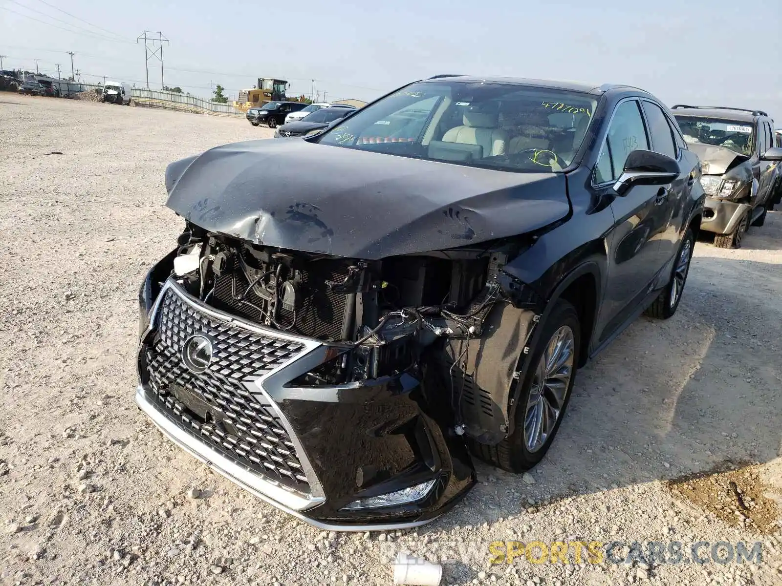 2 Photograph of a damaged car 2T2JZMAA4MC187453 LEXUS RX350 2021