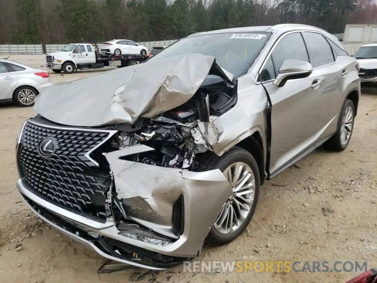 2 Photograph of a damaged car 2T2JZMAA5MC203160 LEXUS RX350 2021