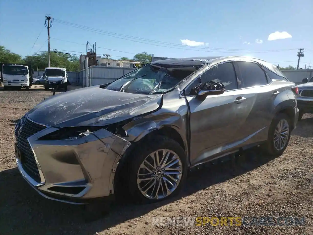 1 Photograph of a damaged car 2T2JZMAA5MC206138 LEXUS RX350 2021