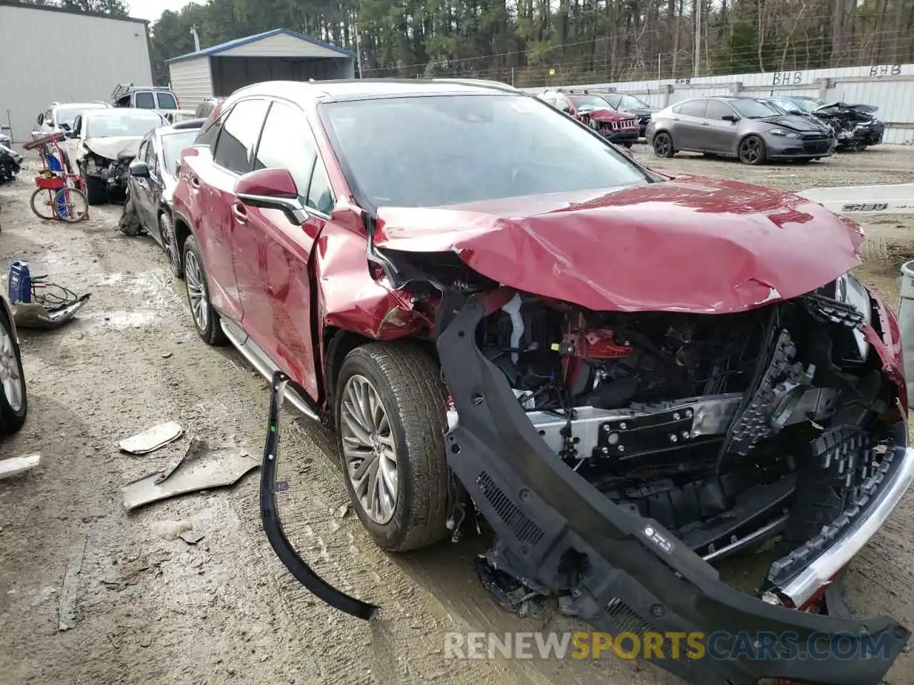 1 Photograph of a damaged car 2T2JZMAA6MC190418 LEXUS RX350 2021