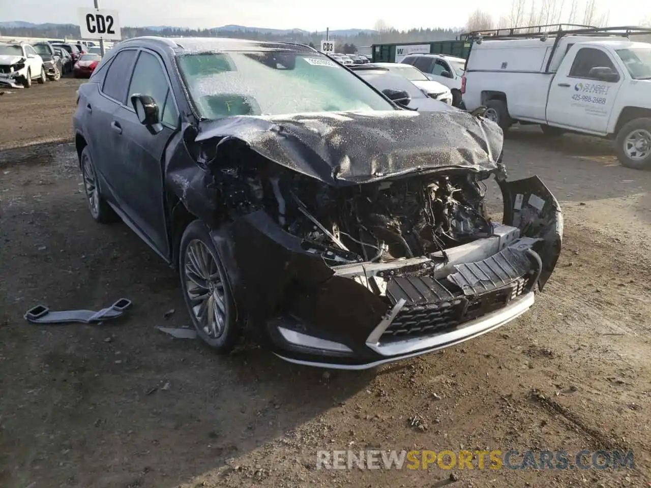 1 Фотография поврежденного автомобиля 2T2JZMDA1MC264680 LEXUS RX350 2021