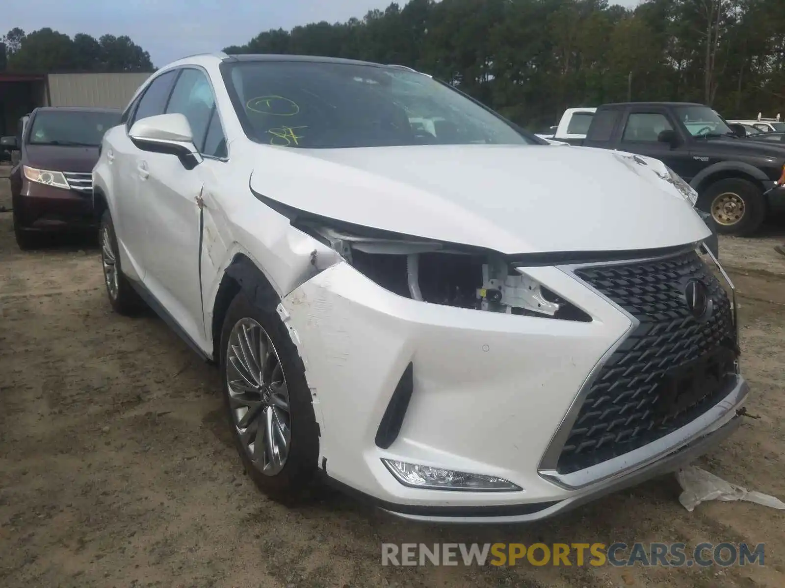 1 Photograph of a damaged car 2T2JZMDA8MC283730 LEXUS RX350 2021