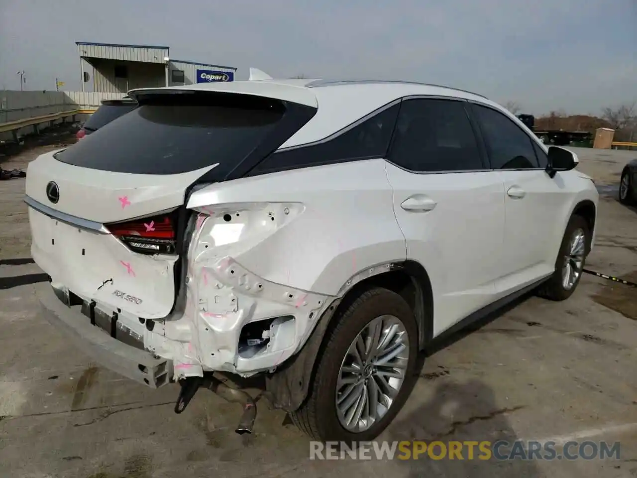 4 Photograph of a damaged car 2T2JZMDA9MC279217 LEXUS RX350 2021