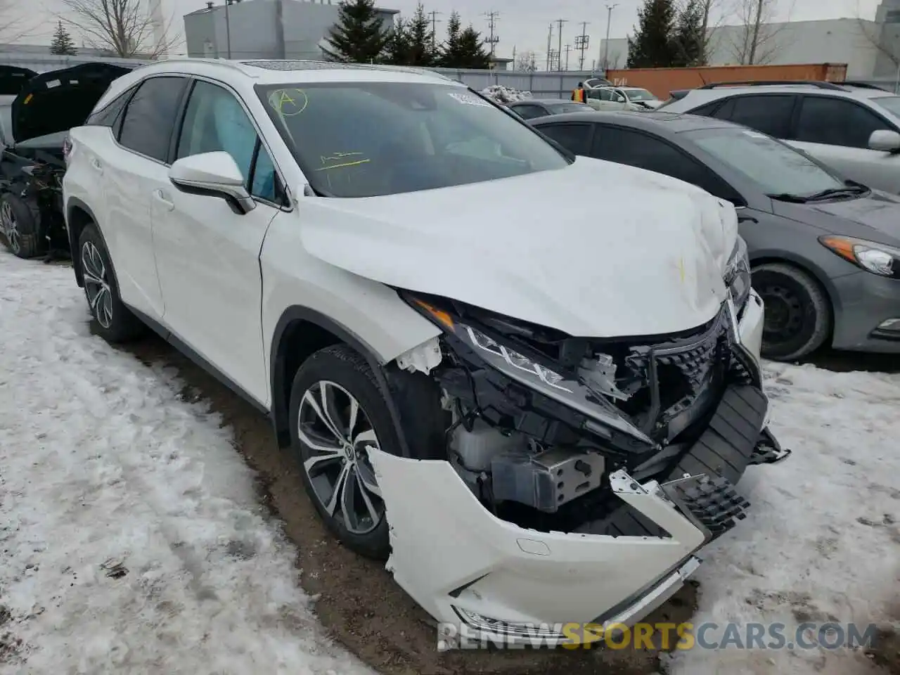 1 Photograph of a damaged car 2T2JZMDAXMC290047 LEXUS RX350 2021