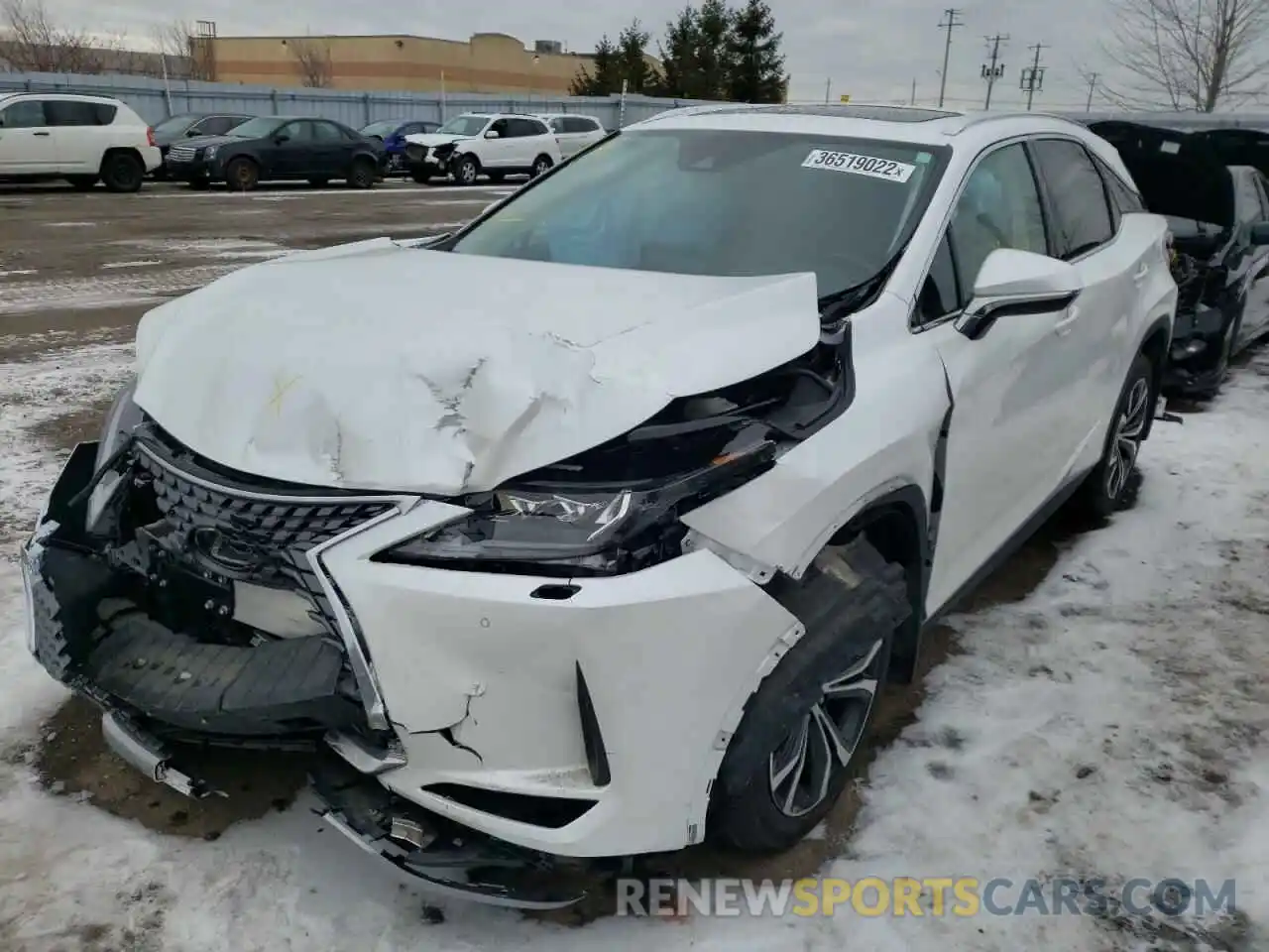 2 Photograph of a damaged car 2T2JZMDAXMC290047 LEXUS RX350 2021