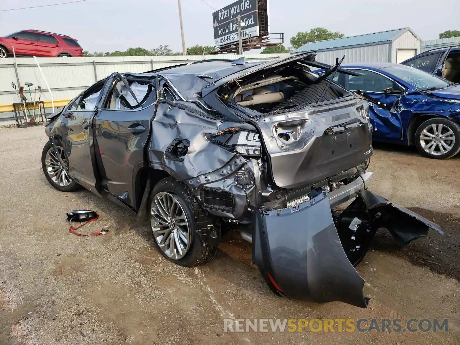 3 Photograph of a damaged car 2T2JZMDAXMC296544 LEXUS RX350 2021