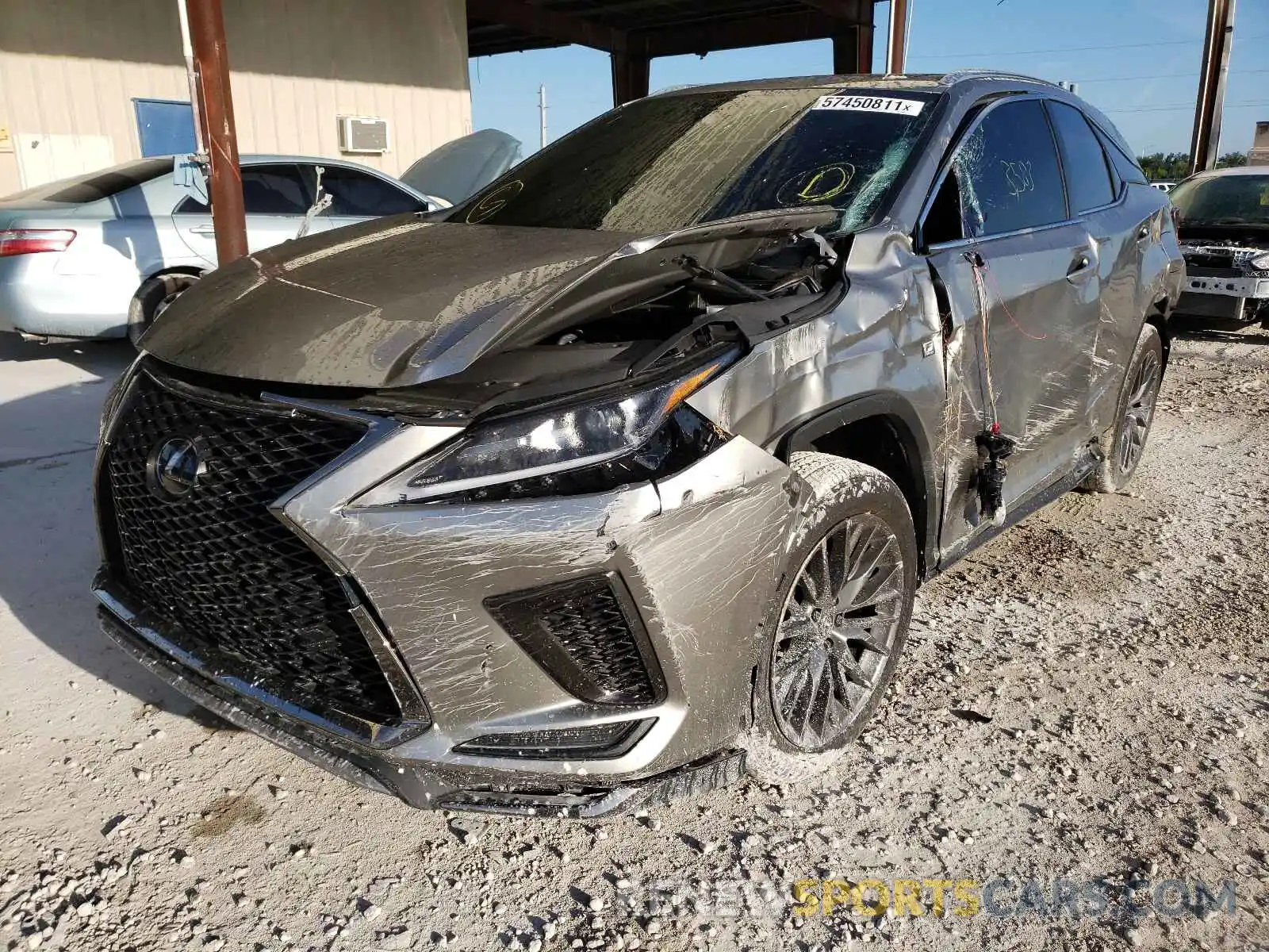 2 Фотография поврежденного автомобиля 2T2SZMAA7MC209465 LEXUS RX350 2021