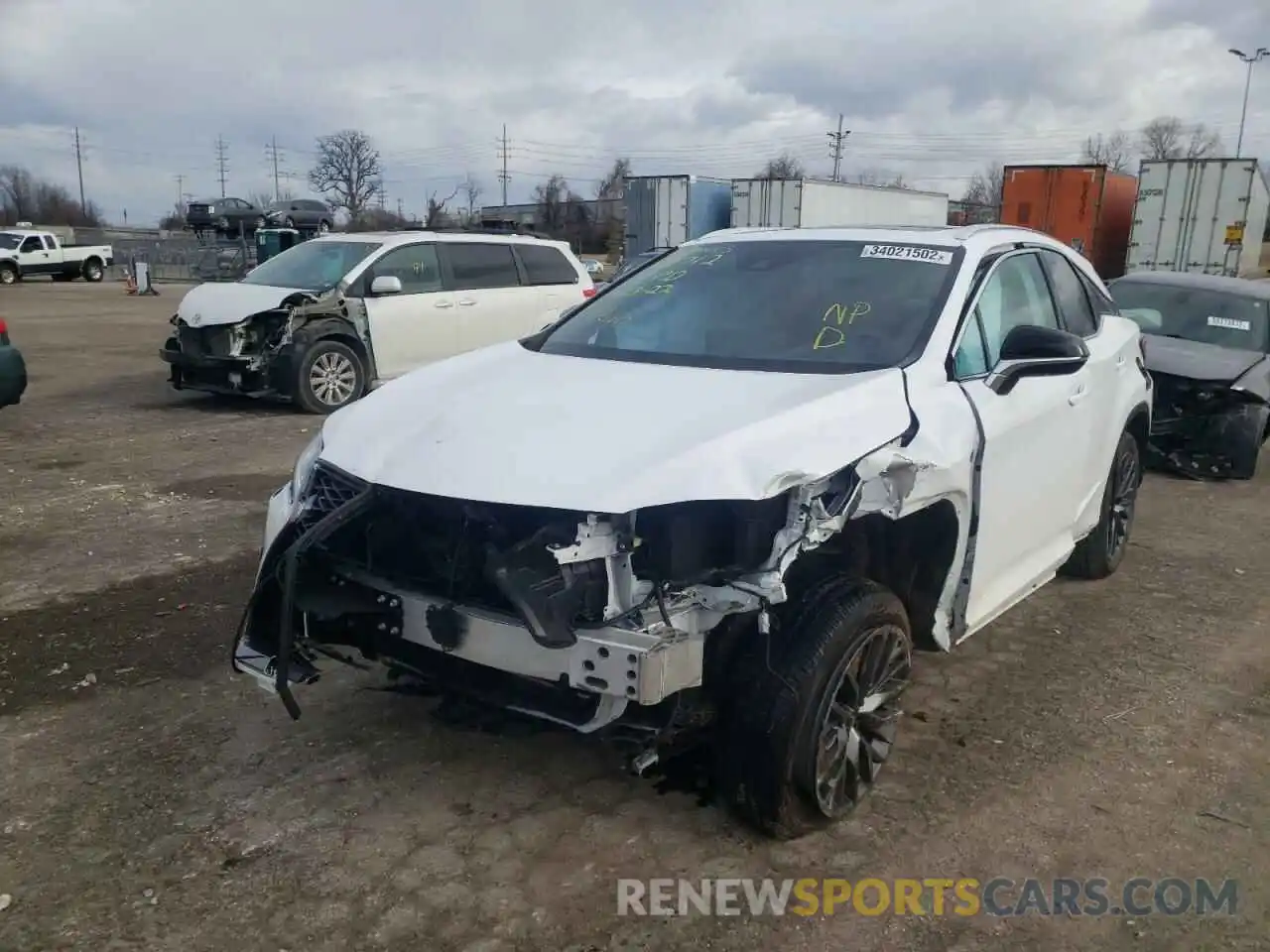 2 Photograph of a damaged car 2T2SZMDA5MC263150 LEXUS RX350 2021