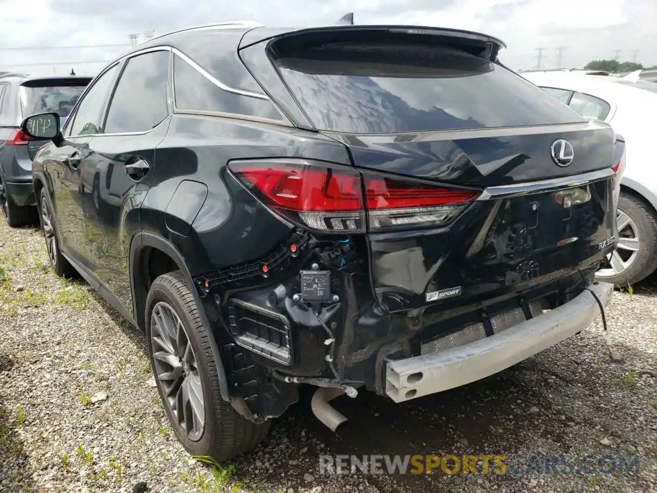 3 Фотография поврежденного автомобиля 2T2YZMDA3MC293936 LEXUS RX350 2021