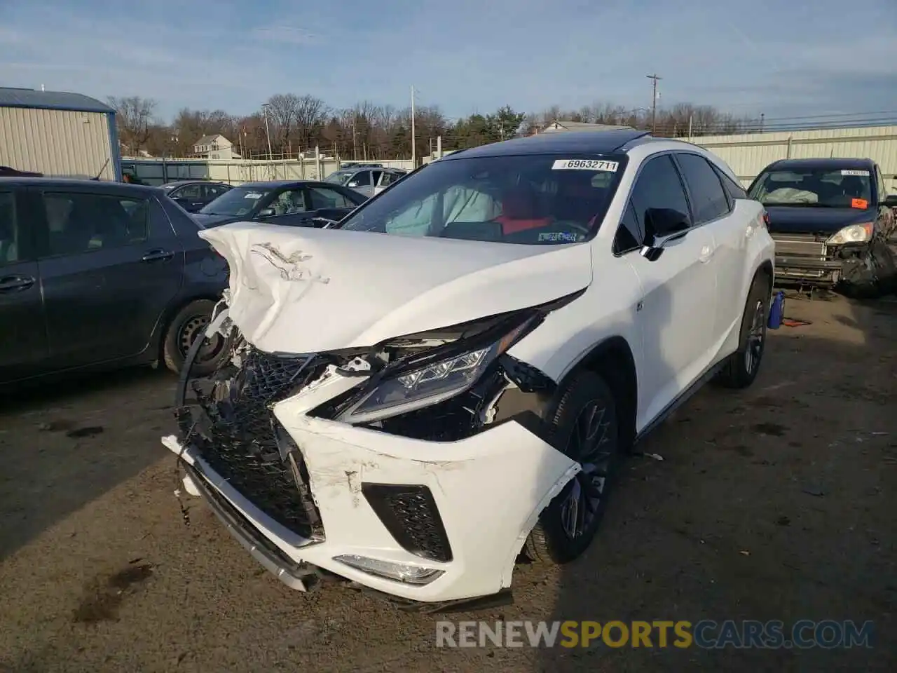 2 Photograph of a damaged car 2T2YZMDA6MC285023 LEXUS RX350 2021