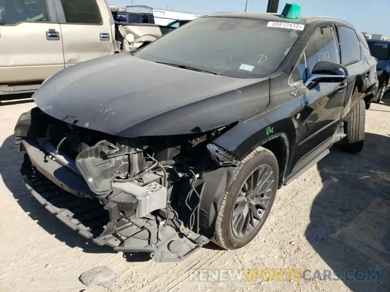 2 Photograph of a damaged car 2T2YZMDA8MC279823 LEXUS RX350 2021