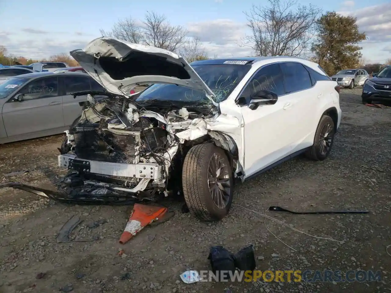 2 Photograph of a damaged car 2T2YZMDA8MC282155 LEXUS RX350 2021