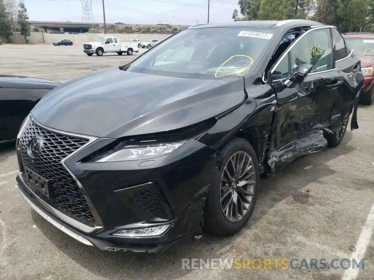 2 Photograph of a damaged car 2T2YZMDA8MC285220 LEXUS RX350 2021