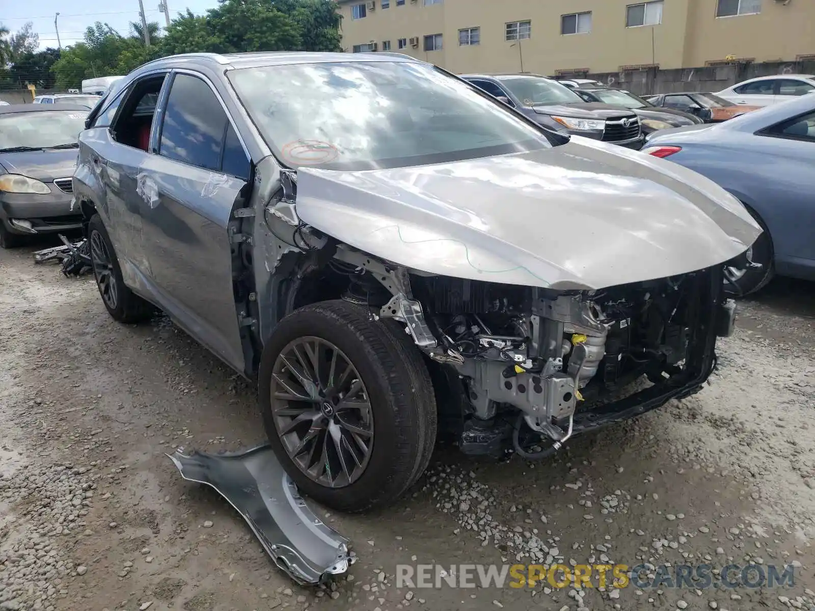 1 Photograph of a damaged car 2T2YZMDA9MC293729 LEXUS RX350 2021