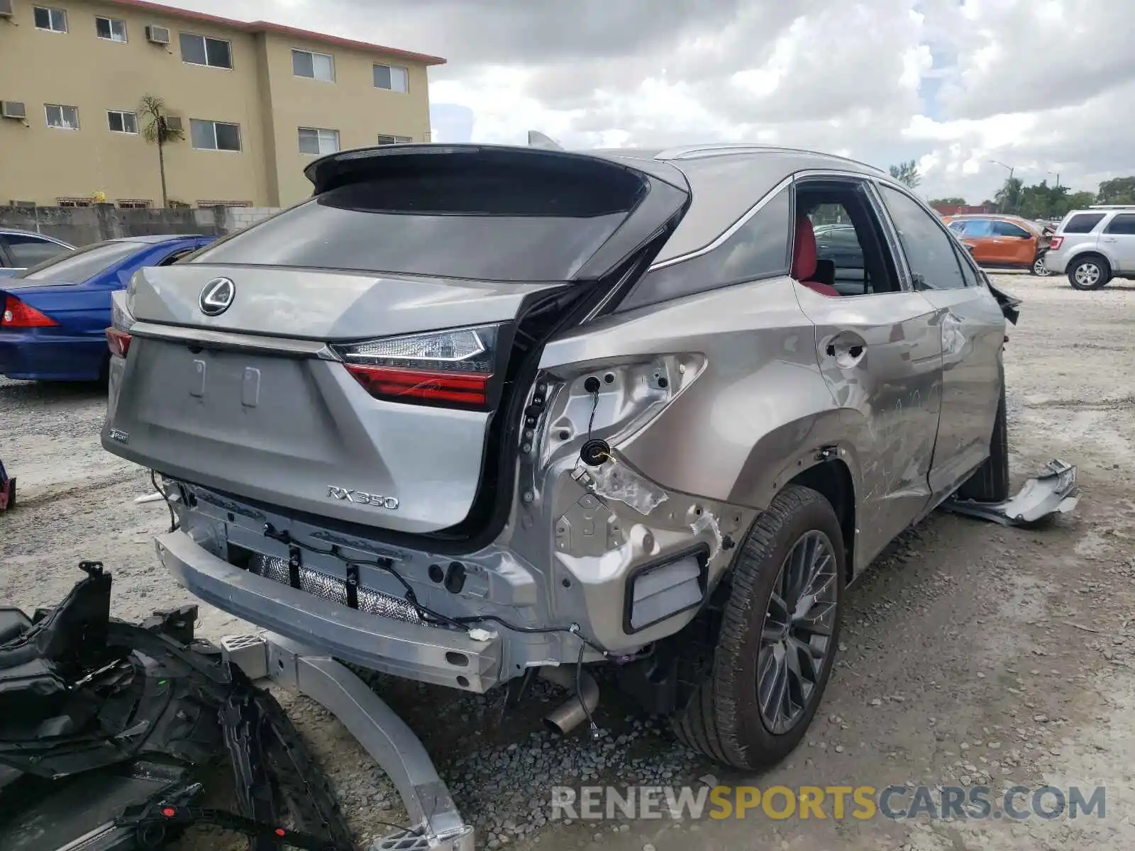 4 Photograph of a damaged car 2T2YZMDA9MC293729 LEXUS RX350 2021