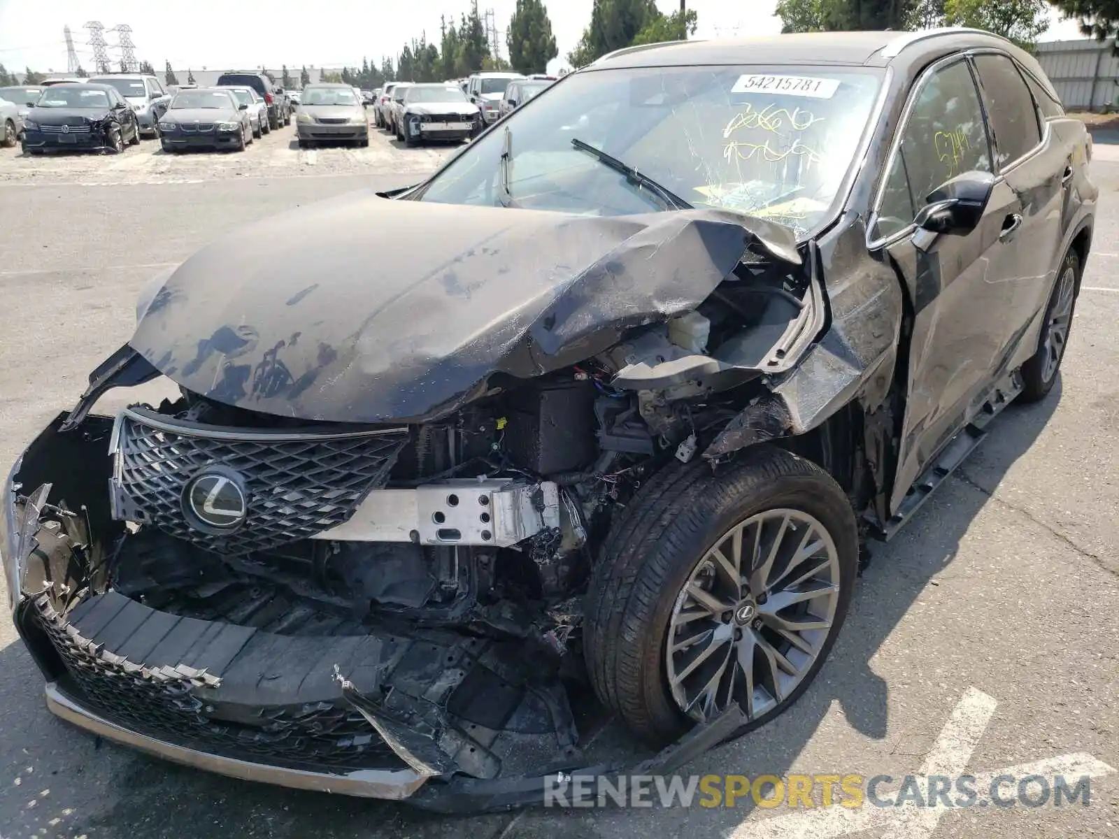 2 Photograph of a damaged car 2T2YZMDAXMC277197 LEXUS RX350 2021