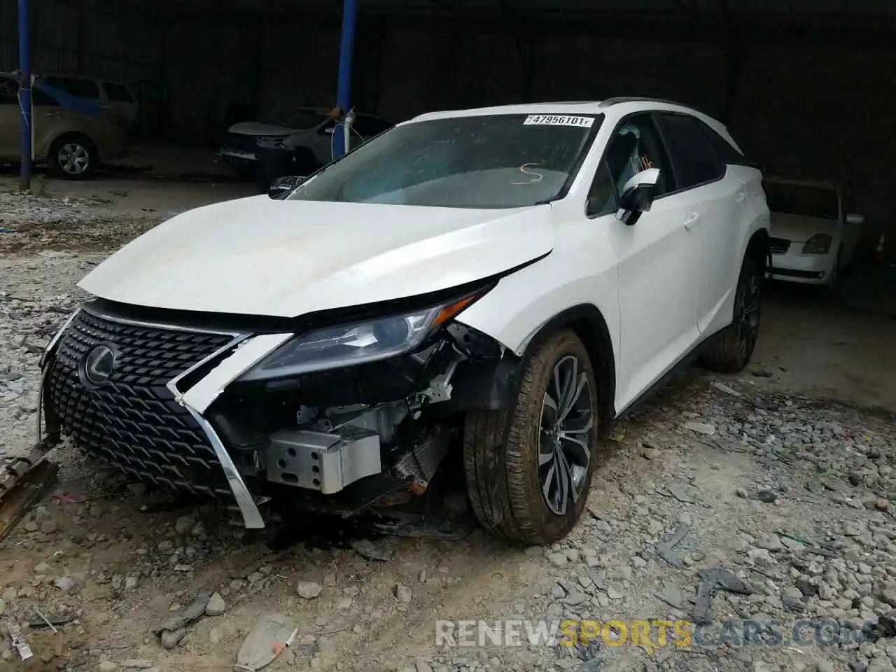 2 Фотография поврежденного автомобиля JTJHZKEA1M2018925 LEXUS RX350 2021