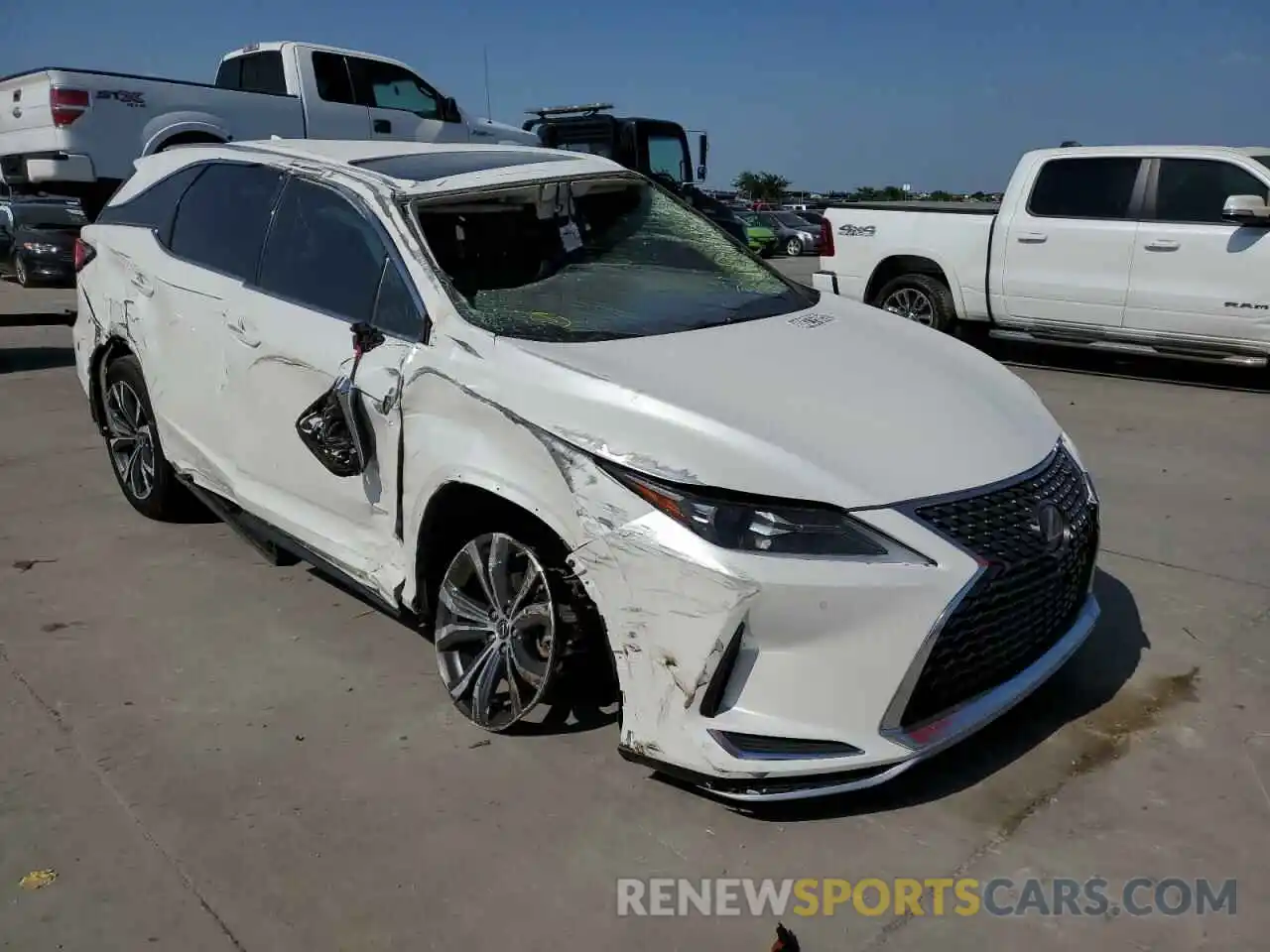 1 Photograph of a damaged car JTJHZKEA1M2019010 LEXUS RX350 2021