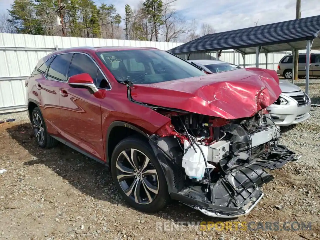 1 Photograph of a damaged car JTJHZKEA4M2022340 LEXUS RX350 2021