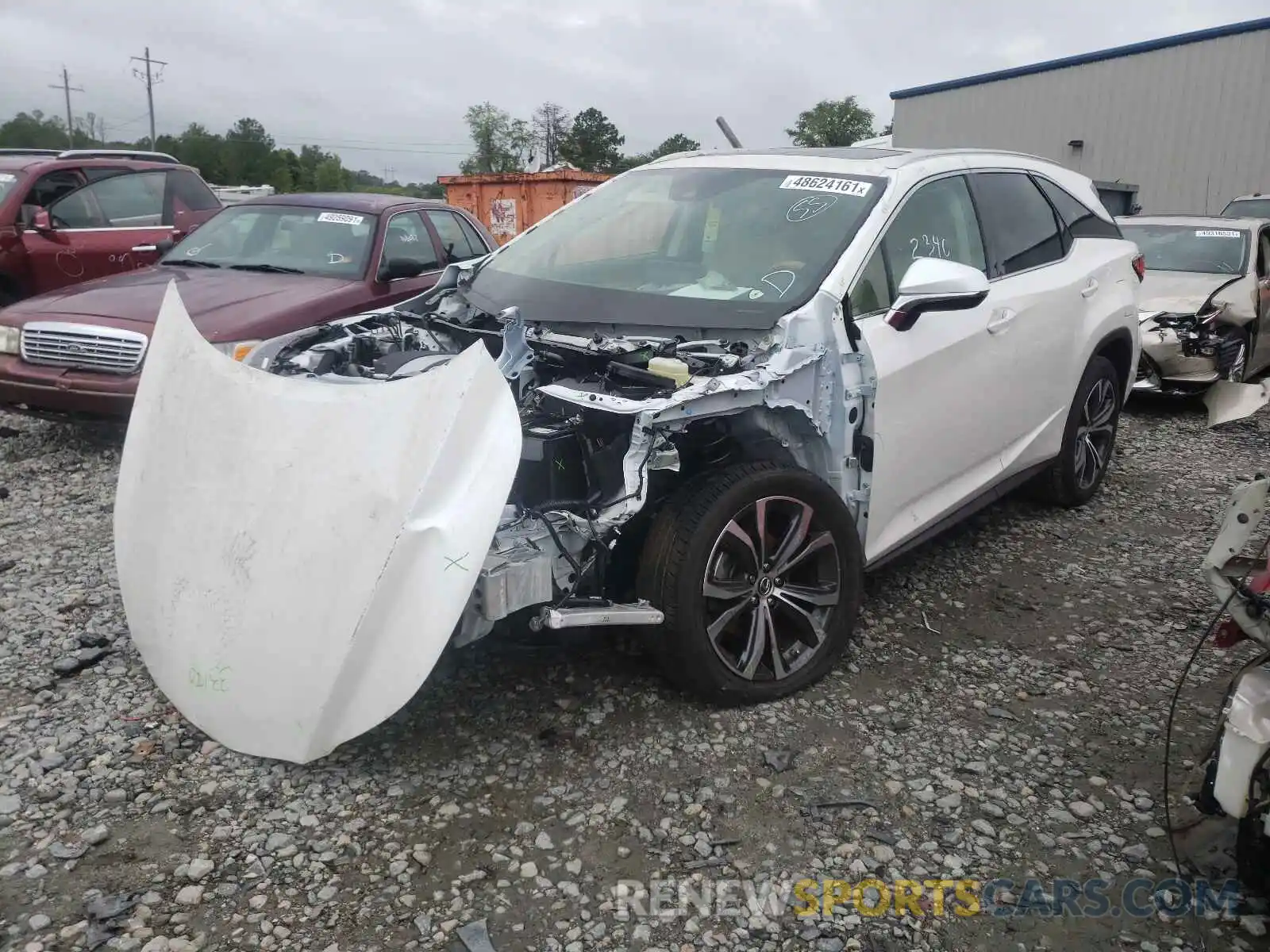 2 Photograph of a damaged car JTJHZKEA8M2021370 LEXUS RX350 2021