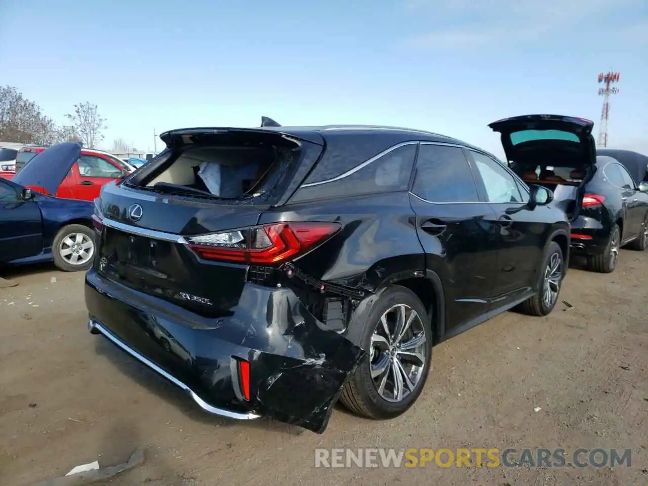 4 Фотография поврежденного автомобиля JTJHZKEA8M2022955 LEXUS RX350 2021