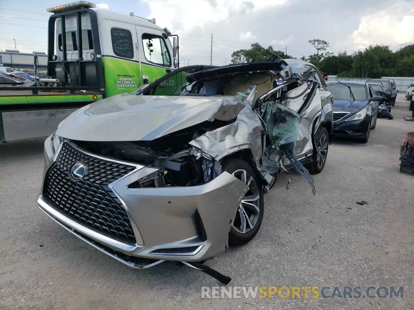 2 Photograph of a damaged car JTJHZKEAXM2018566 LEXUS RX350 2021