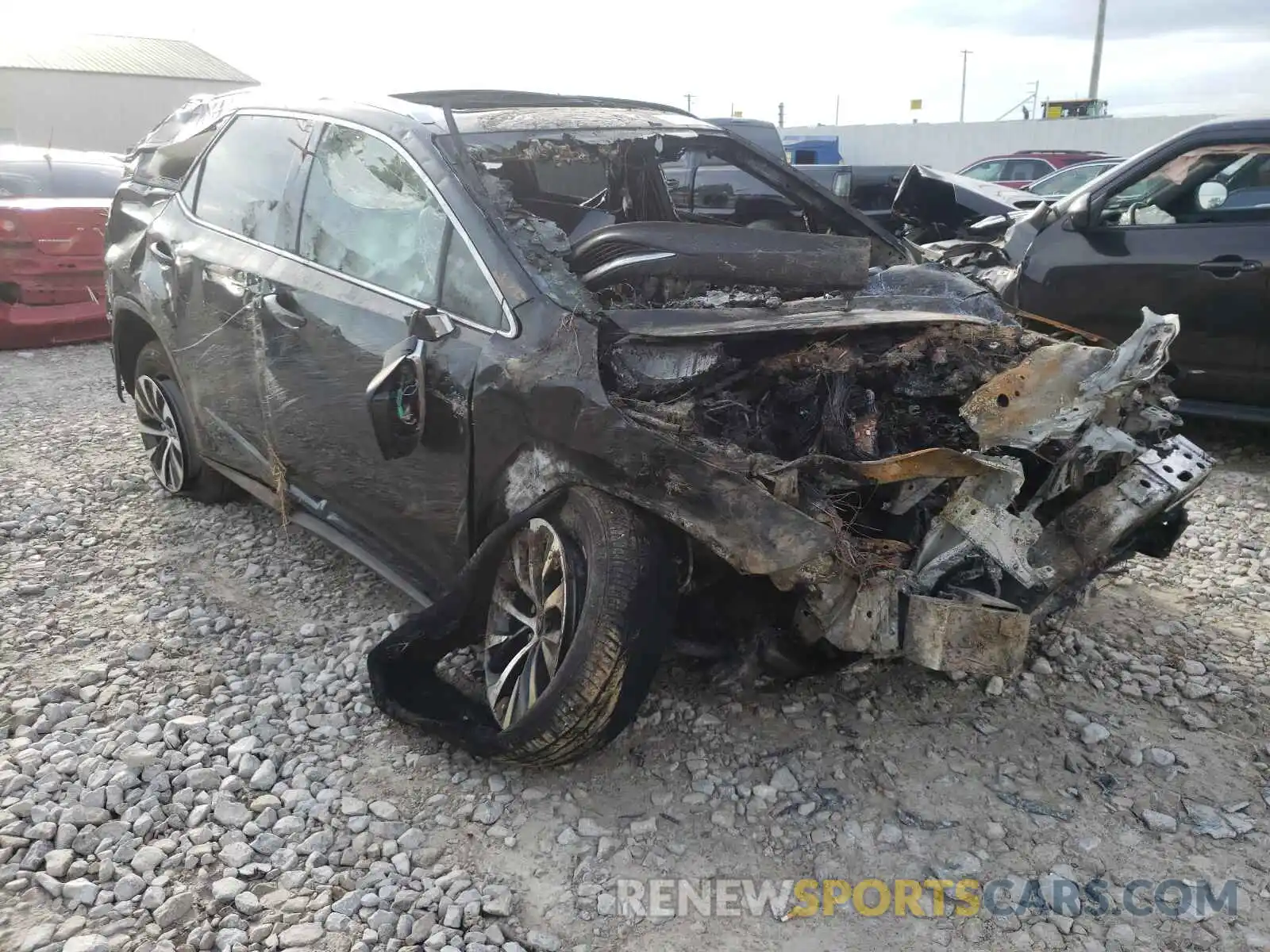 1 Photograph of a damaged car JTJHZKFA0M2027632 LEXUS RX350 2021