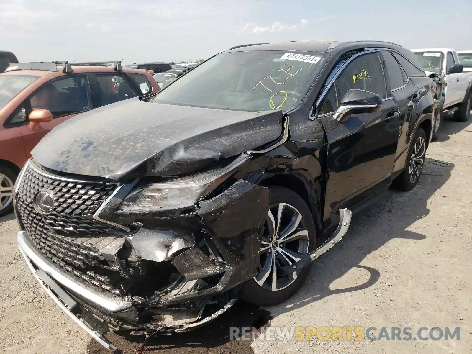 2 Photograph of a damaged car JTJHZKFA0M2029168 LEXUS RX350 2021