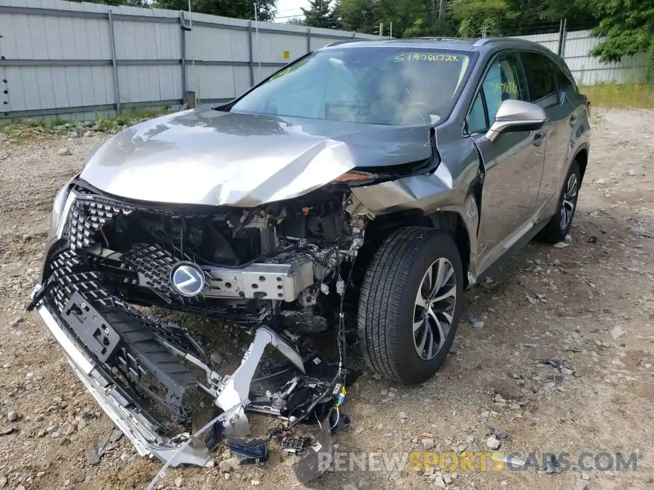 2 Photograph of a damaged car JTJHZKFA2M2034307 LEXUS RX350 2021