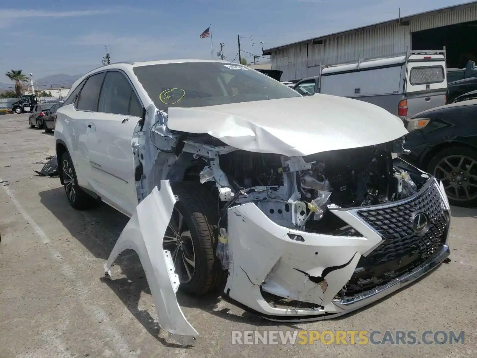 1 Photograph of a damaged car JTJHZKFA3M2029102 LEXUS RX350 2021