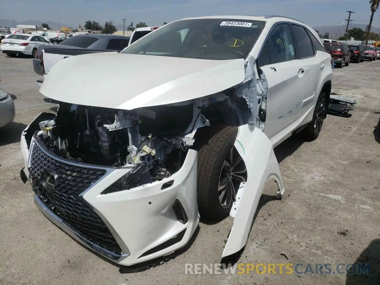 2 Photograph of a damaged car JTJHZKFA3M2029102 LEXUS RX350 2021