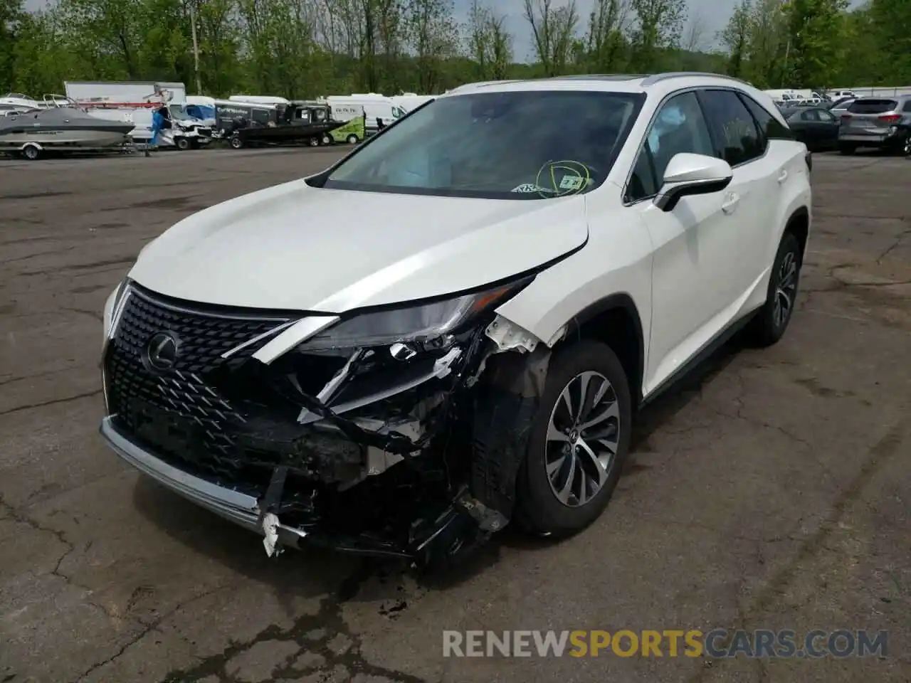 2 Photograph of a damaged car JTJHZKFA3M2029908 LEXUS RX350 2021