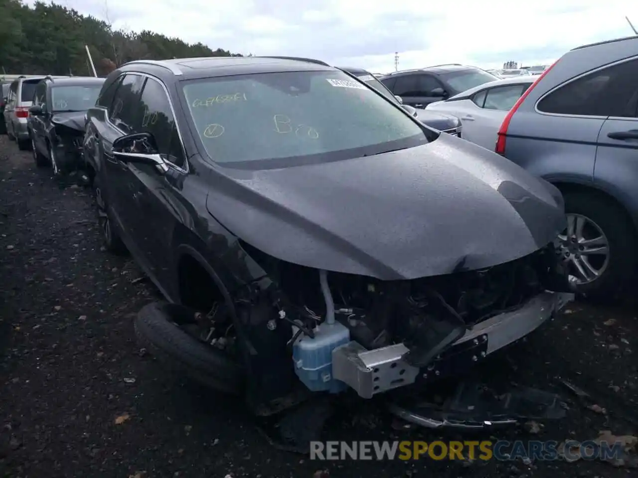 1 Photograph of a damaged car JTJHZKFA8M2030813 LEXUS RX350 2021