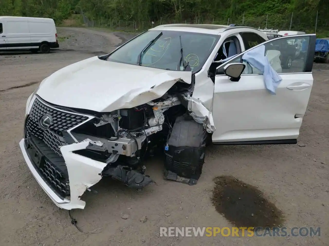 2 Фотография поврежденного автомобиля JTJHZMDA8M2050686 LEXUS RX350 2021