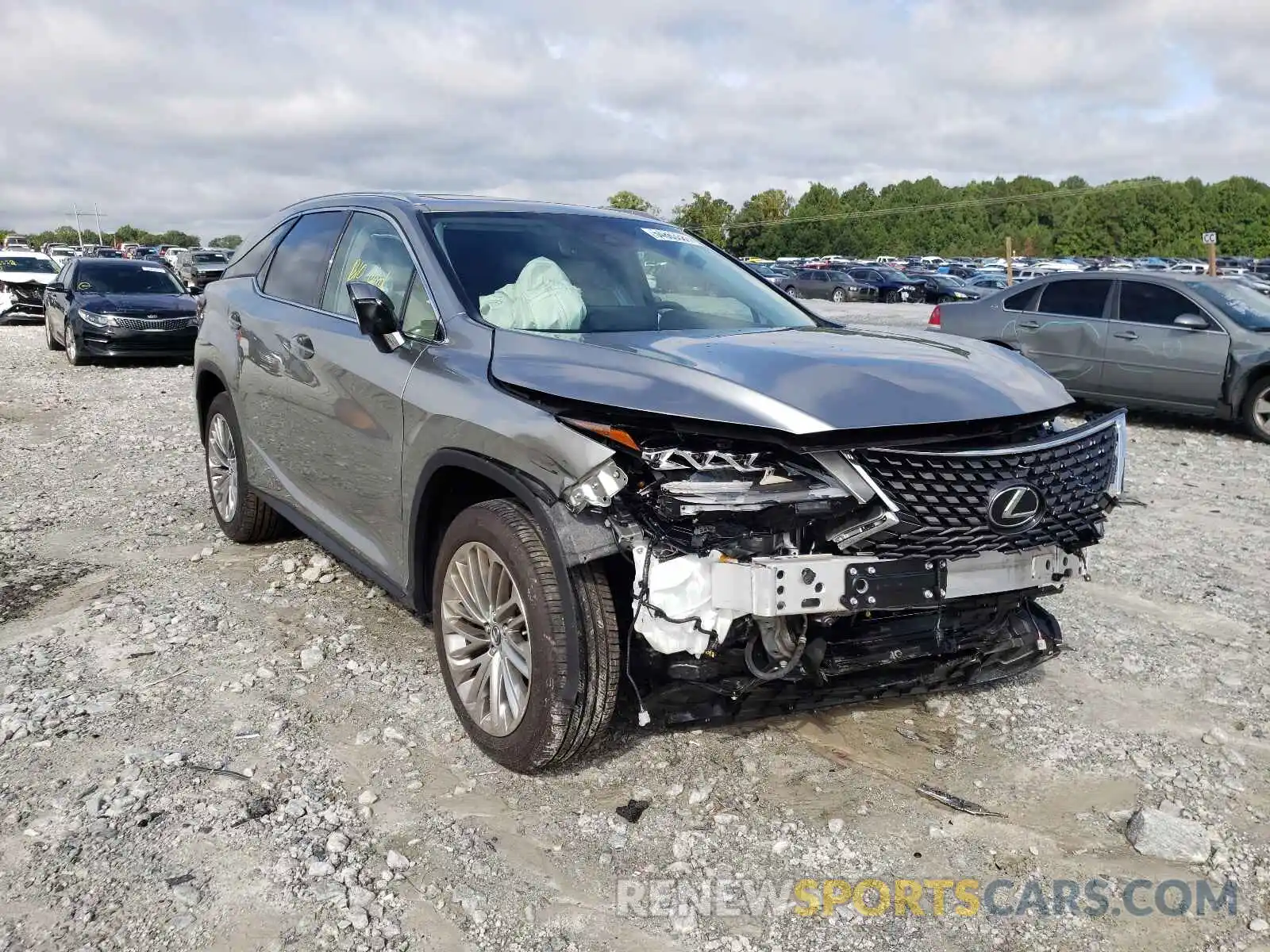 1 Photograph of a damaged car JTJJZKEA0M2020523 LEXUS RX350 2021