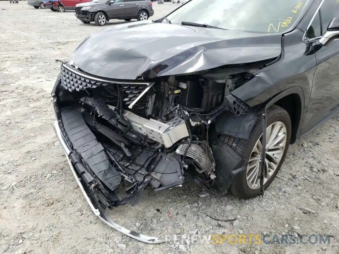 9 Фотография поврежденного автомобиля JTJJZKFAXM2032211 LEXUS RX350 2021