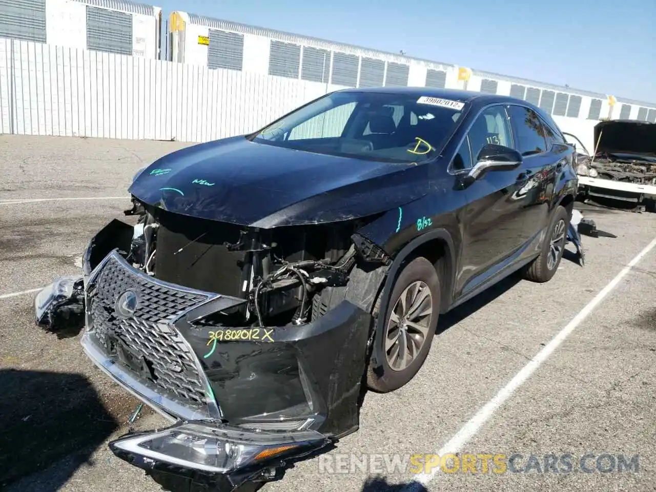 2 Photograph of a damaged car 2T2AZMAA0NC219249 LEXUS RX350 2022