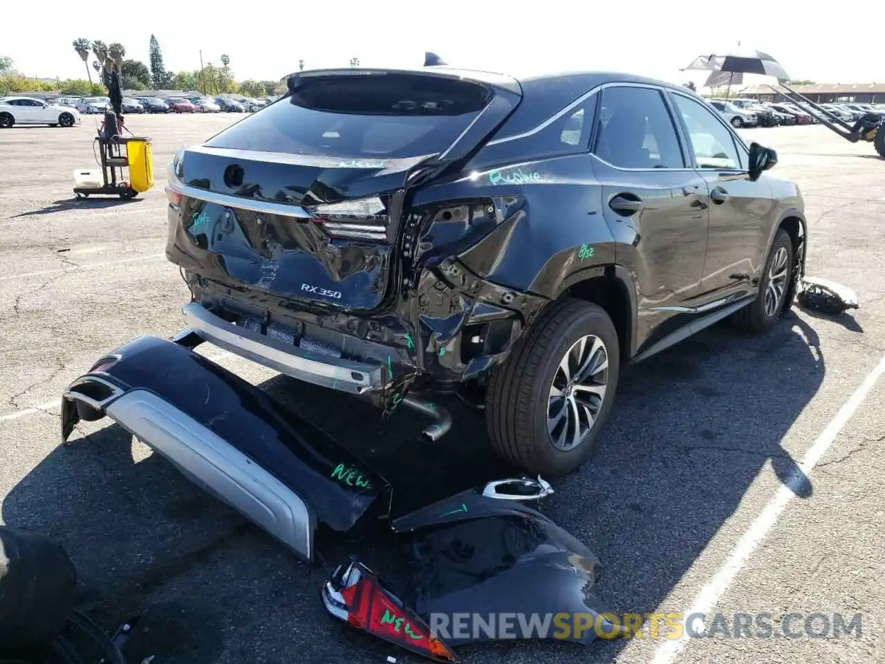 4 Photograph of a damaged car 2T2AZMAA0NC219249 LEXUS RX350 2022