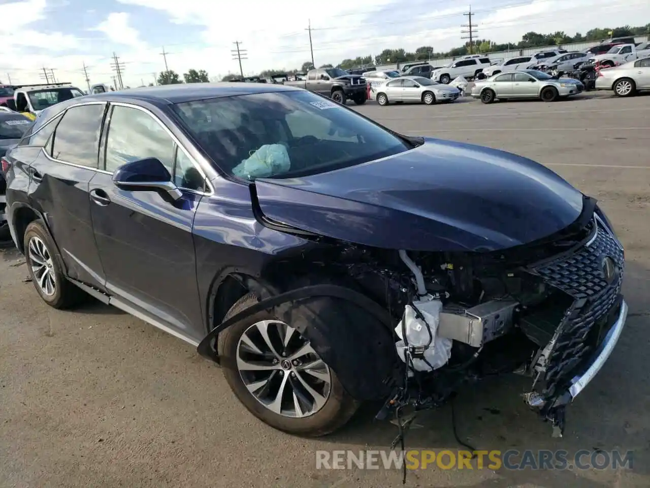 1 Photograph of a damaged car 2T2AZMAA1NC227960 LEXUS RX350 2022