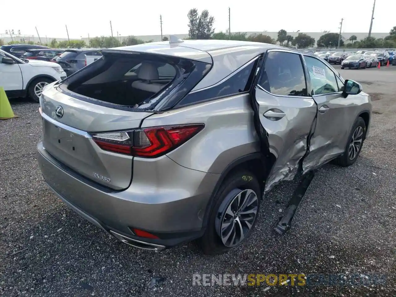 4 Photograph of a damaged car 2T2AZMAA6NC222821 LEXUS RX350 2022